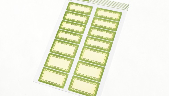 Color Theory Bulk Label Stickers - Yes Peas Scalloped Border gallery