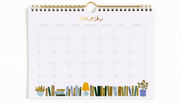 Book Lover's 2025 Spiral Wall Calendar gallery