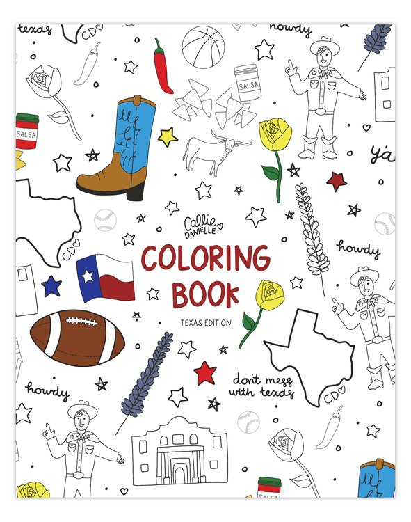 Tiny Texas Mini Coloring Book – A Brighter Year