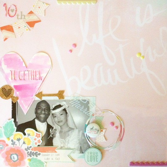 My very first scrapbooking/ 10th anniversary