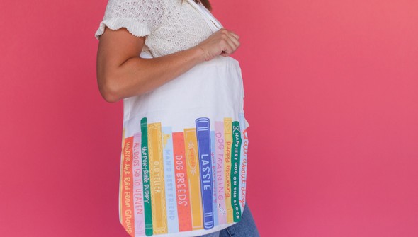 Dog Books Tote Bag gallery