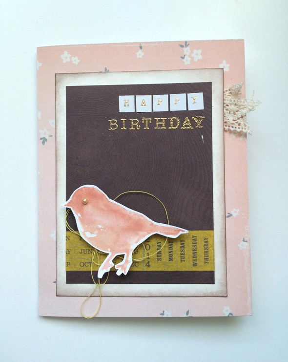 Watercolor bird card by Sophiesticated gallery
