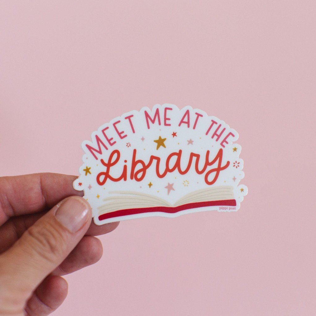 Meet Me At The Library Decal Sticker item