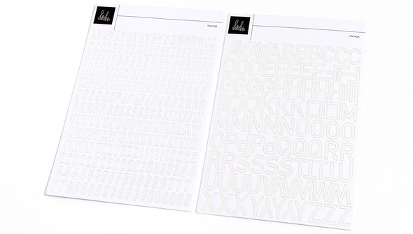 4×6 Two Scoops Alphabet Stickers - Cream gallery