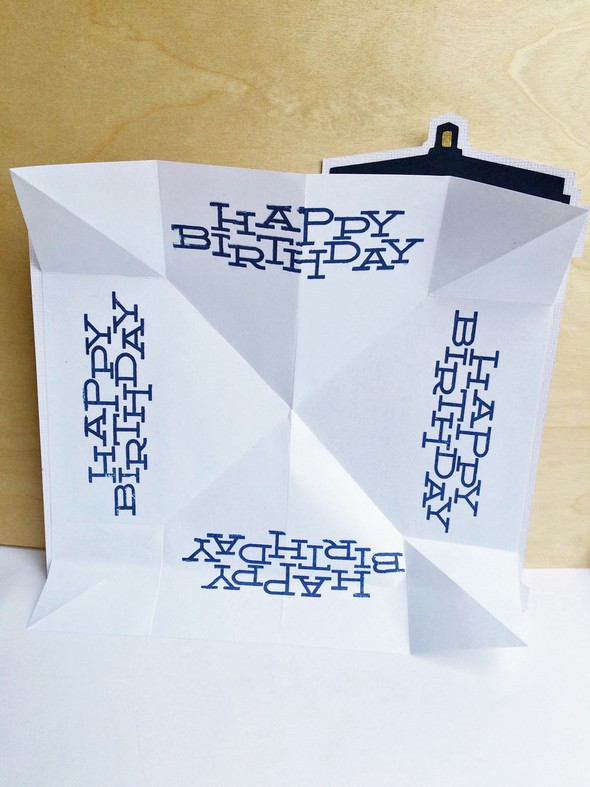 Tardis Happy Birthday Pop-Up Card by iriscristata gallery