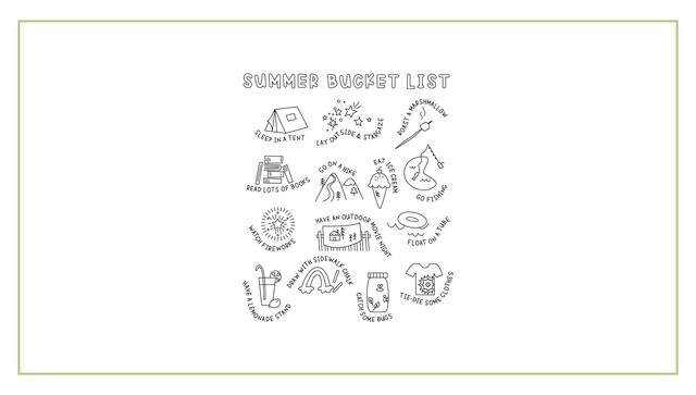 Summer Bucket List Printable Poster, 7 of 7