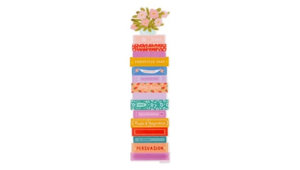 Jane Austen Book Stack Transparent Bookmark gallery