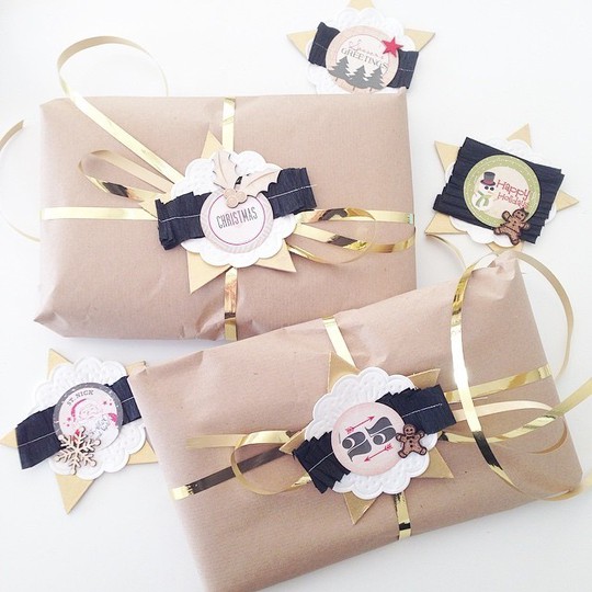 Gold Gift Wrapping