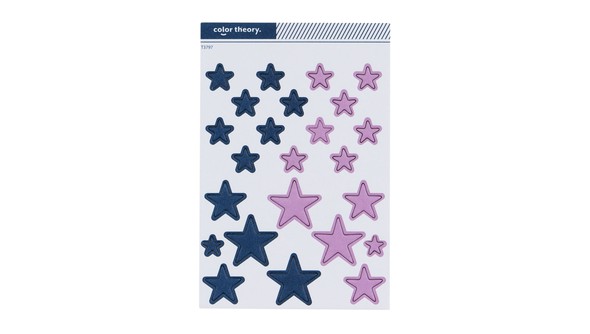 Color Theory Chipboard Stars - Deja Blue + Lavender Soda gallery