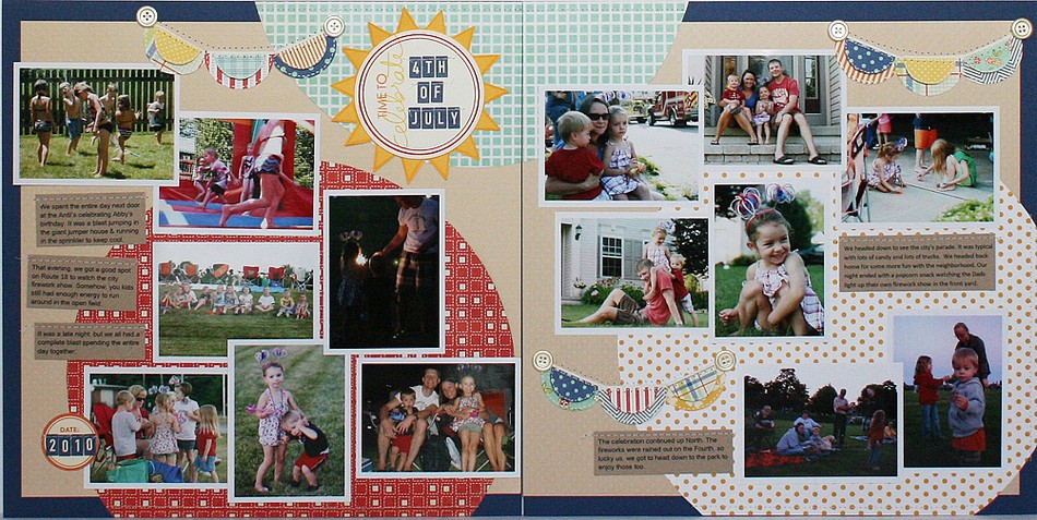 Time to Celebrate 4th of July *As Seen in Creating Keepsakes Scrapbooking Ideas for Every Season 2012*
