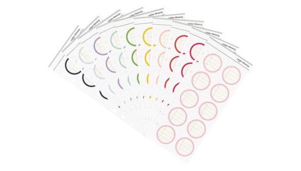 Color Theory Circle Ledger Label Stickers Rainbow Kit gallery