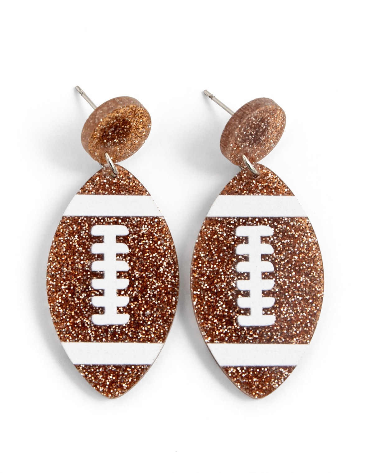 Acrylic Football Earrings item