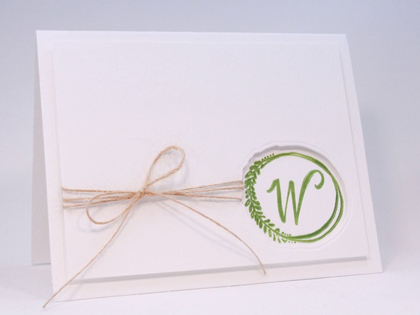 Lindsay Letters Monogram Window Card by carissawiley gallery