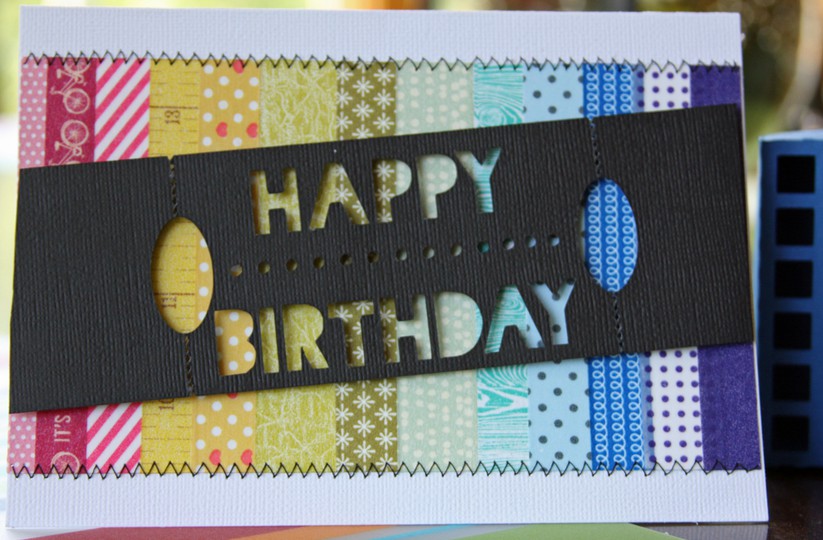 Happy Birthday card, box