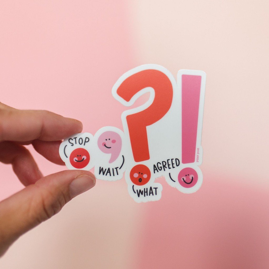 Punctuation Decal Sticker item