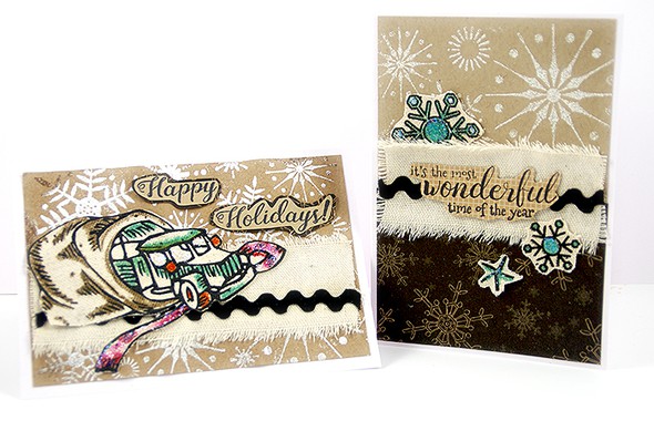Embossed Xmas cards by Saneli gallery