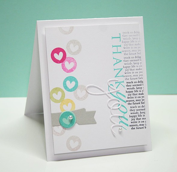 Thank You Hearts card by Dani gallery