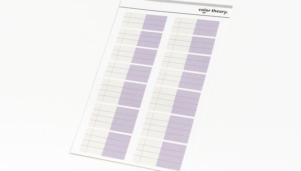 Color Theory Ledger Label Stickers - Lavender Soda gallery