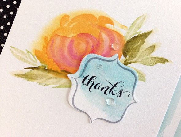 Thanks watercolor card by Dani gallery