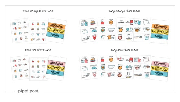 Kids Chore Chart Digital - Morning, Afternoon, and Evening Chore Cards gallery