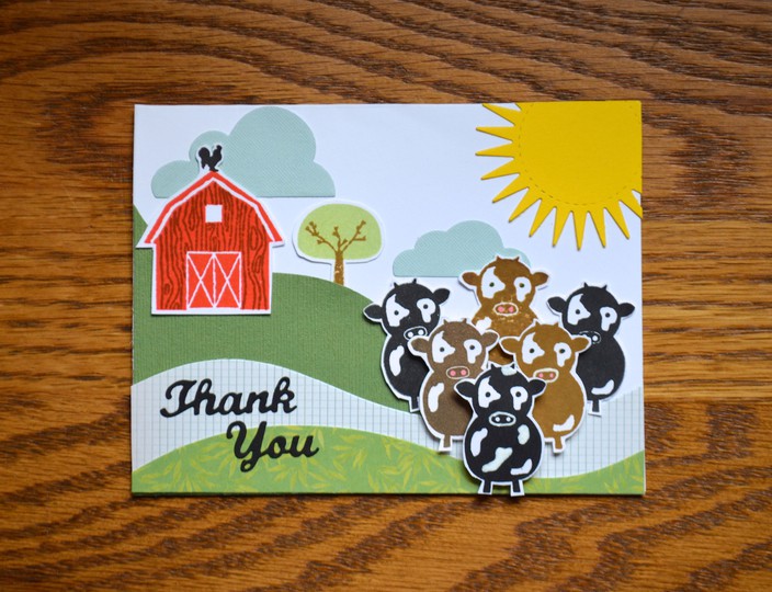 Whole herd thank you card original