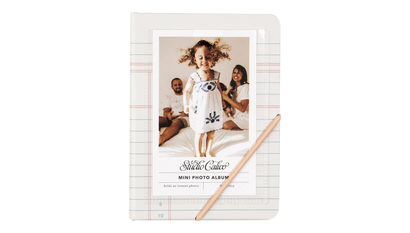 Mini Photo Album - Pink Ledger
