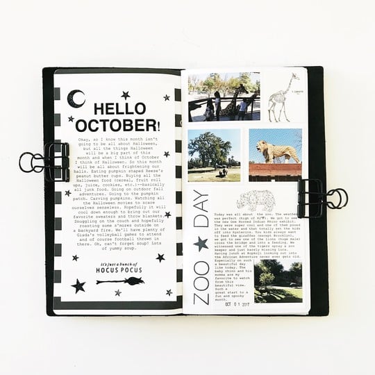 October Traveler’s Notebook 