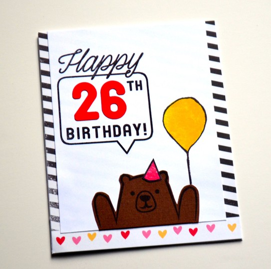 Happy 26th Birthday Card