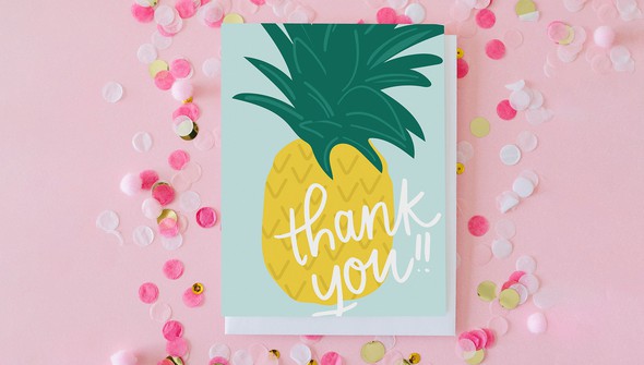 Thank You Pineapple Card gallery