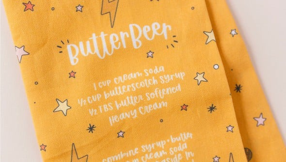 Butterbeer Recipe Tea Towel gallery