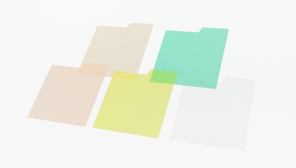 Tabbed Transparent Sticky Notes - Green gallery