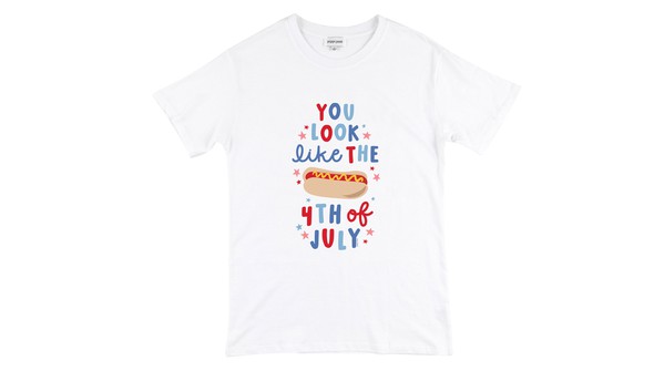 The 4th of July Pippi Tee - White gallery