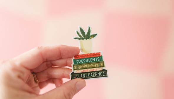 Plant Book Stack Decal Sticker gallery