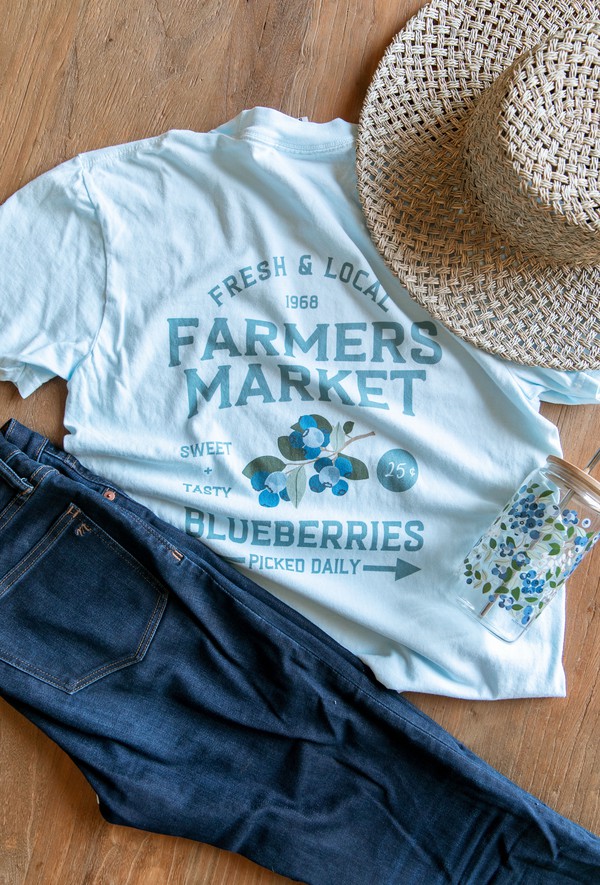 Blueberry Farmers Market Tee, 1 of 6