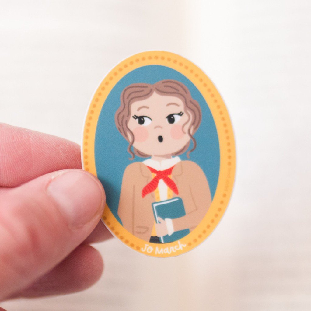 Little Women Jo March Portrait Decal Sticker item