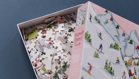 Snowy Slopes - 500 Piece Jigsaw Puzzle gallery