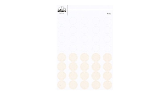 Color Collective 4x6 Circle Stickers - White gallery