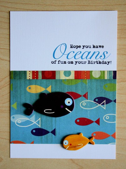 Ocean Birthday card (CC snorkel)