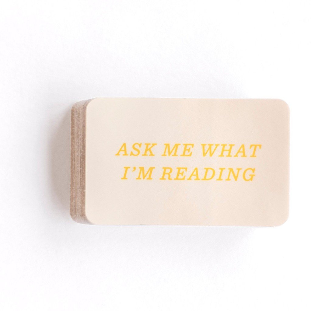 Ask Me What I'm Reading Decal Sticker item