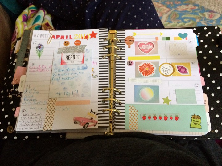 Planner decorated