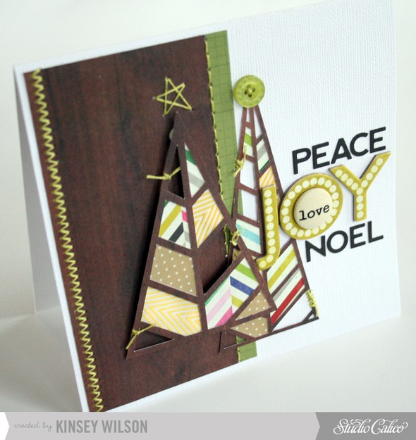 Peace, Love, Joy, Noel Card by kinsey gallery