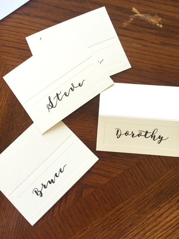 Liz and Gierad's wedding place cards by marrylcrafts gallery
