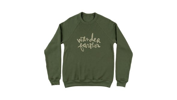 Wander Farther Sweatshirt - Green gallery