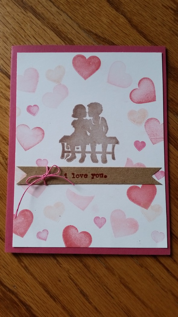 boy and girl on bench love card by WendyK43 gallery
