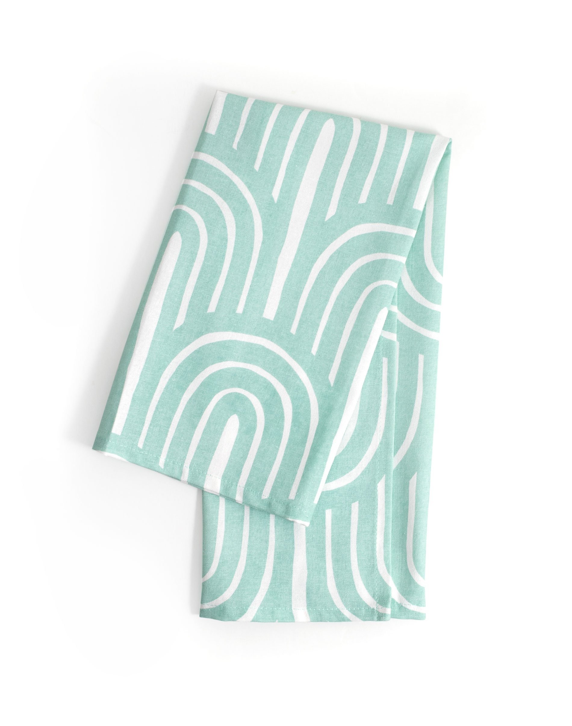 Teal Arches Kitchen Towel - 1canoe2
