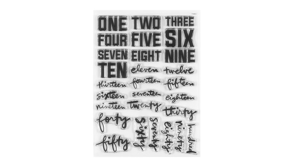 Written Numbers 6x8 Stamp Set by Ali Edwards and Laura Wonsik gallery