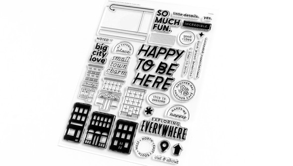 Stamp Set : 6x8 Happy to Be Here by In a Creative Bubble gallery