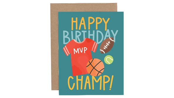 Happy Birthday Champ Greeting Card gallery
