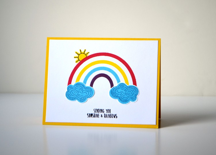 Sunshine   rainbows card original