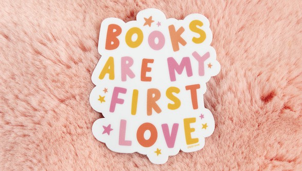 Books Are My First Love Decal Sticker gallery